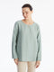 Crew Neck Regular Long Sleeve Women's Blouse